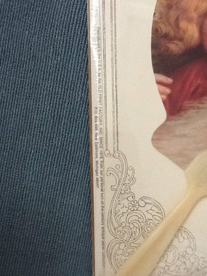 New! Turn-of-the-Century Fan Greetings THE OLD PRINT FACTORY 1901 Reproduction