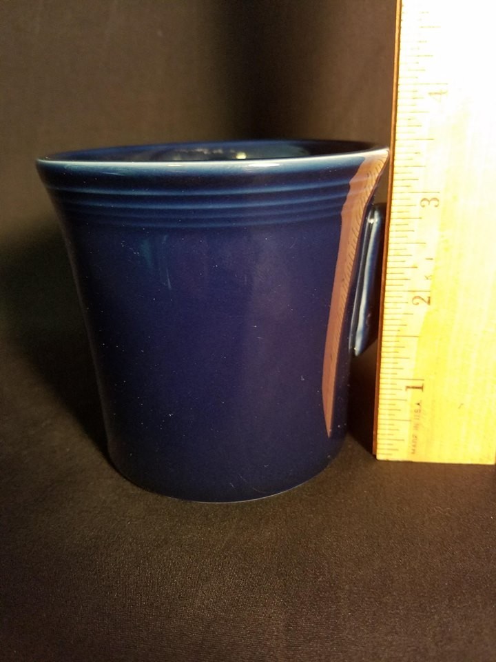 Fiestaware Peacock Blue Coffee Cup Mug Ring Handle HLC Retired