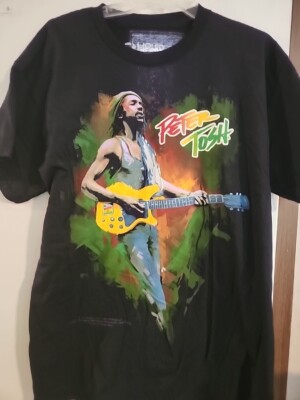 PETER TOSH-SKANKING-BLACK T-SHIRT  Large WAILERS-REGGAE-  Legalize It