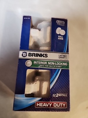 Brinks 2107-119 Keyed Entry Exterior Doorknob, Satin Nickel