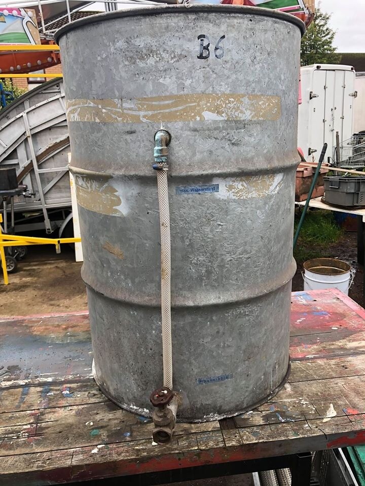 Metal water barrel with tap and lid in Broxburn, West Lothian Gumtree