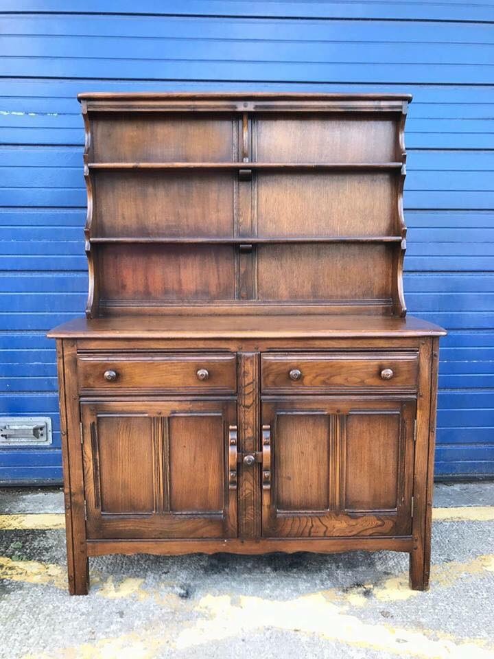 VINTAGE ERCOL WELSH DRESSER ANTIQUE VINTAGE RETRO 3 in Clydebank