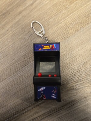 Space Invaders Tiny Arcade Game World's Smallest Miniature Keychain. Tested!