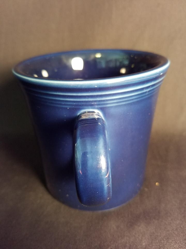 Fiestaware Peacock Blue Coffee Cup Mug Ring Handle HLC Retired
