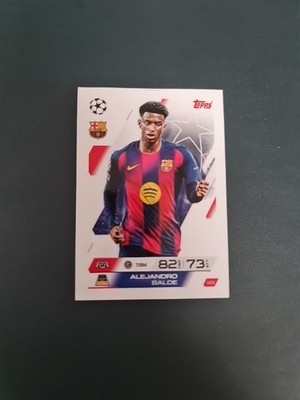 Alejandro Balde TOPPS Match Attax 25/26 Card # 105. New