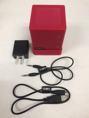 Bem HL2750C Wireless Bluetooth Mojo II Speaker True Stereo Sound - Red/Single