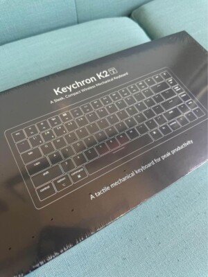 Keychron K2 Version 2 Wireless Gaming Mechanical Keyboard, Bluetooth/USB Wire...