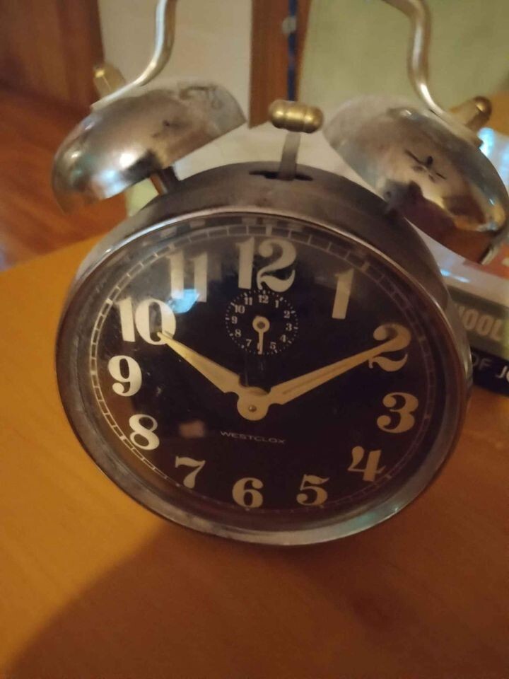 Westclox Wind up Alarm Clock Analog Vintage