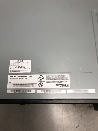 Buffalo Terastation 5400 Enterprise 4-Drive 12 TB Rackmount NAS (TS5400RH1204)