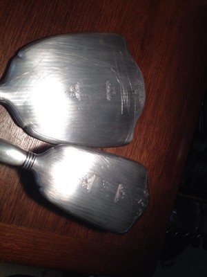 Birks Sterling Silver Brush and Vanity Mirror , Antique , vintage , ladies