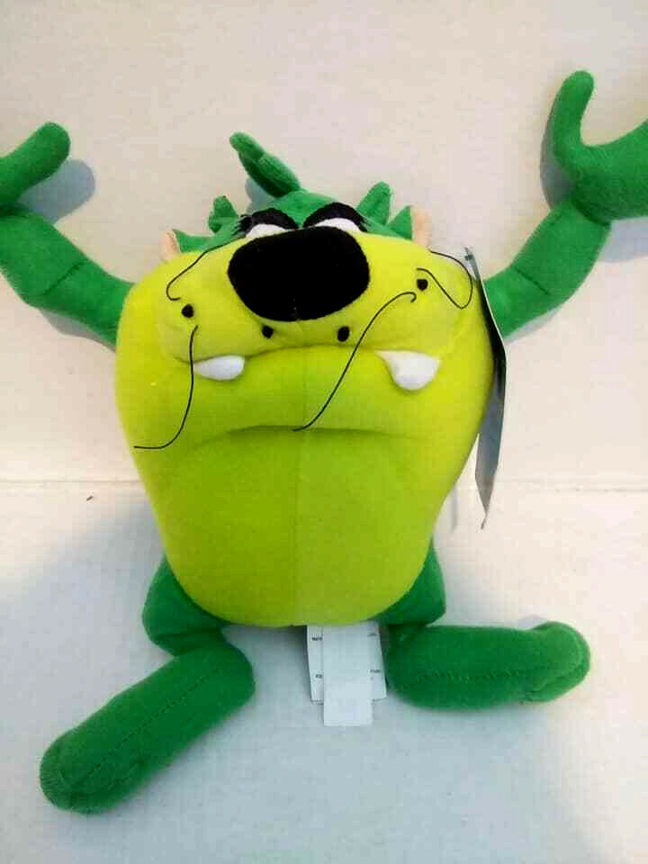 Sugarloaf LOONEY TUNES Solid Green Taz Tasmanian Devil Plush VERY RARE