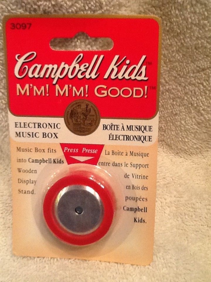 Campbells Soup Kids Music Box Wooden Display Stand #3116
