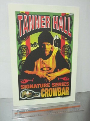 OAKLEY 2007 Tanner Hall Ski dealer display counter standee NEW old stock