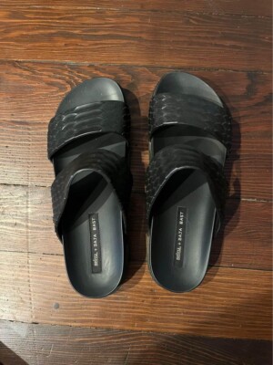 Melissa + Baja East Black Chunky Rubber Sandals