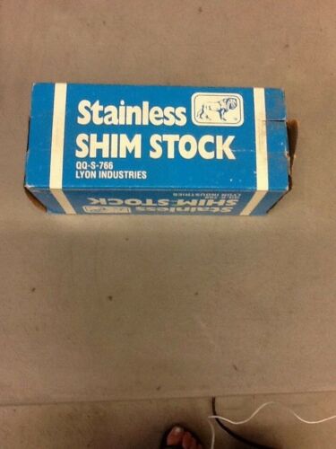 Stainless Shim Stock 003"/.076mm