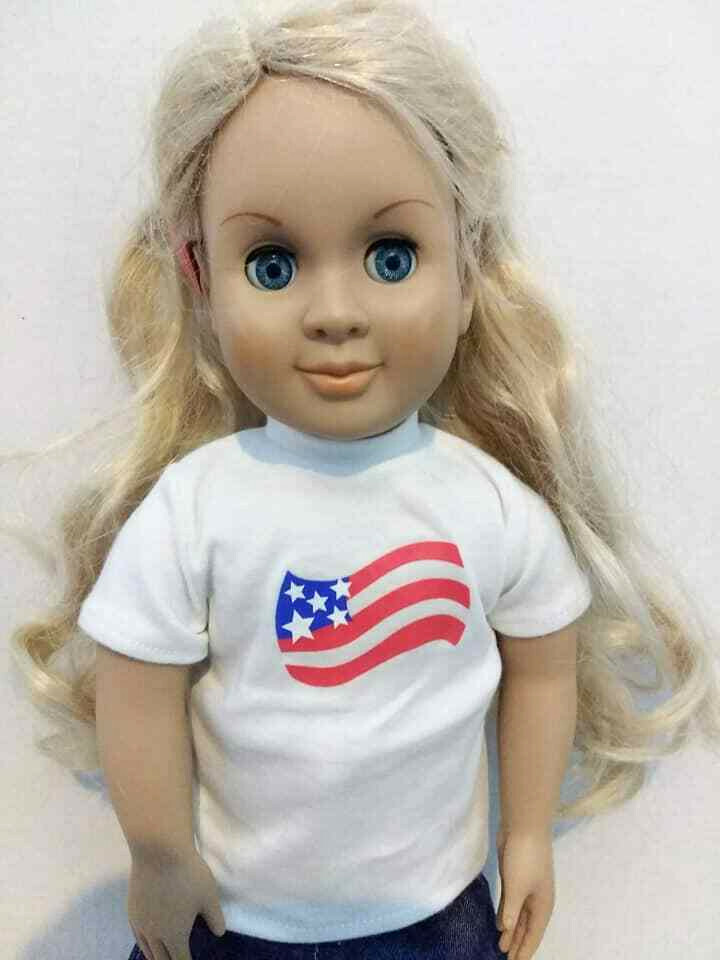 Battat Doll 1998 Blonde Hair Blue Eyes Open/Close Poseable