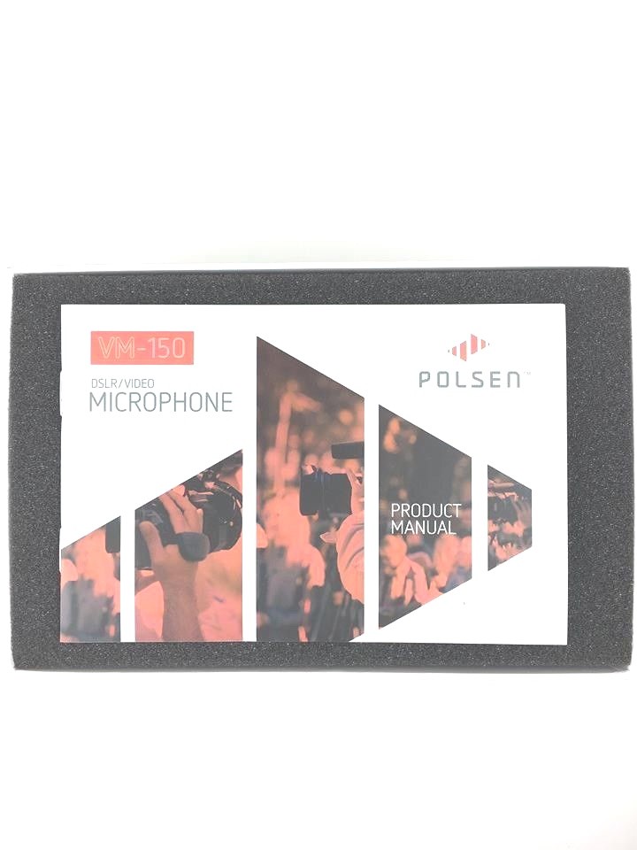 Polsen VM-150 DSLR/Video Microphone mounted