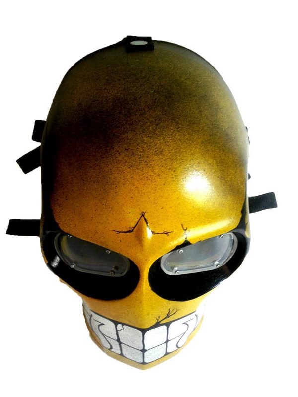 Download Yellow Smiley Army Of Two Paintball Airsoft Bb Gun Goggle Face Mask Costume Gear Us Polybull Com Yellowimages Mockups