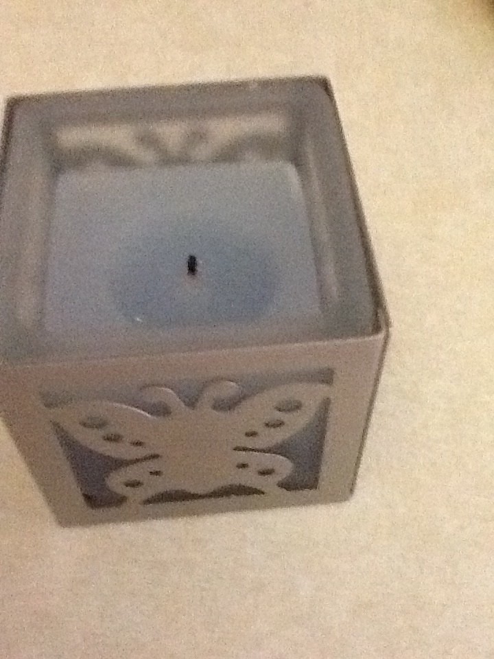 Frosted glass ladybug bumblebee and butterfly candle holders set of (3)