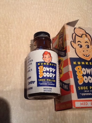 Howdy Doody 1953 SHOE POLISH  in box Vintage Western
