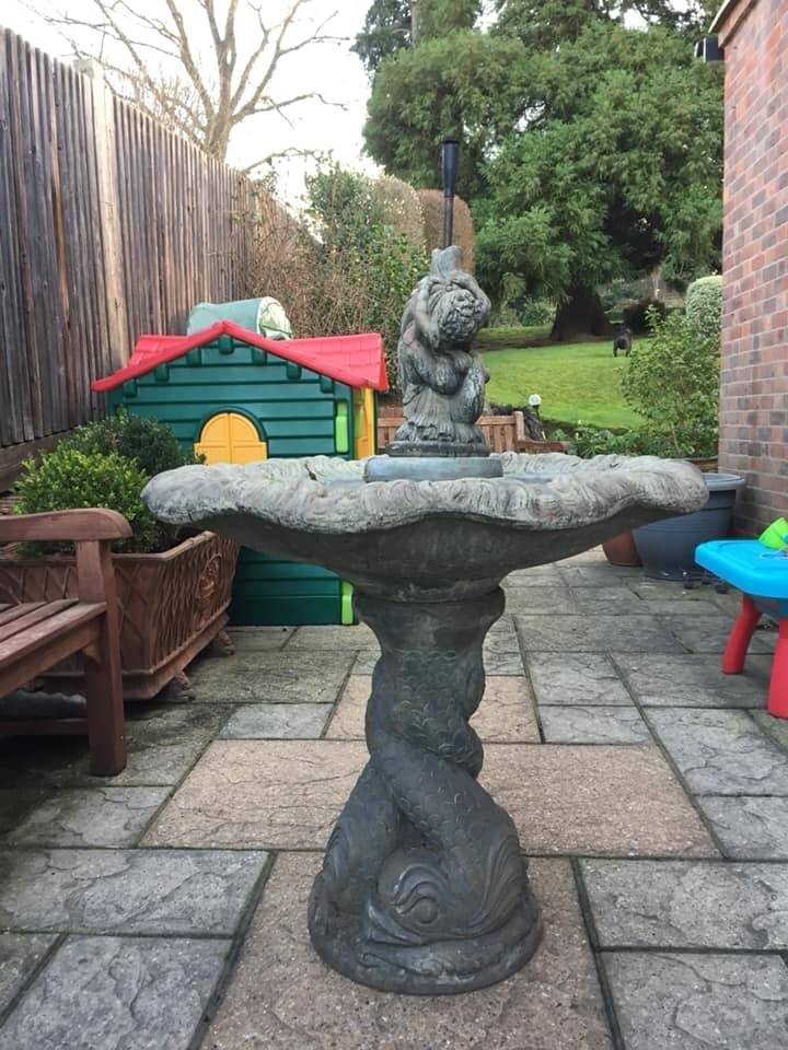 Unusual and Magnificent Fish Water Fountain Feature. PRICE REDUCED in