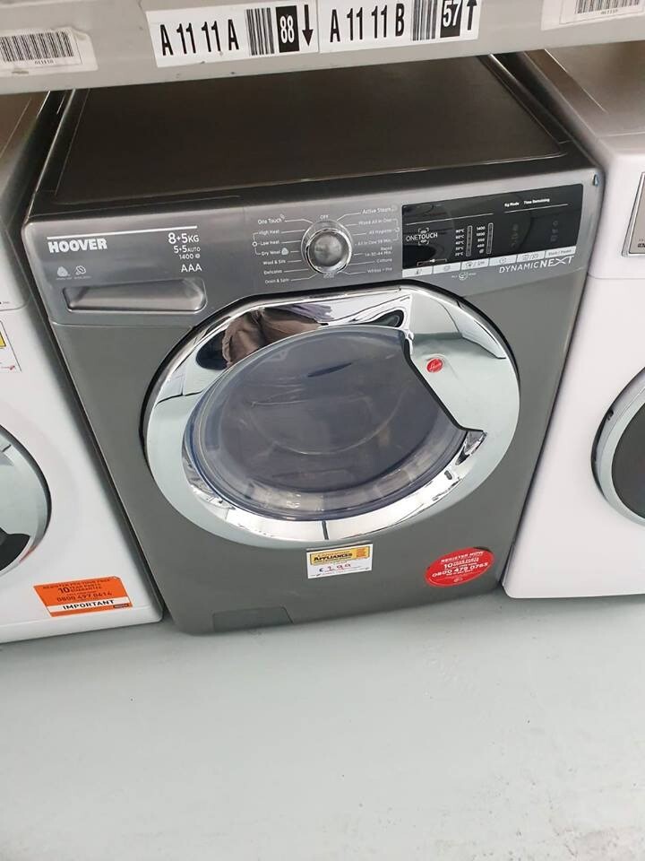 Hoover Dynamic Next 8Kg Washer Dryer Graphite Ex dispay (12 Months