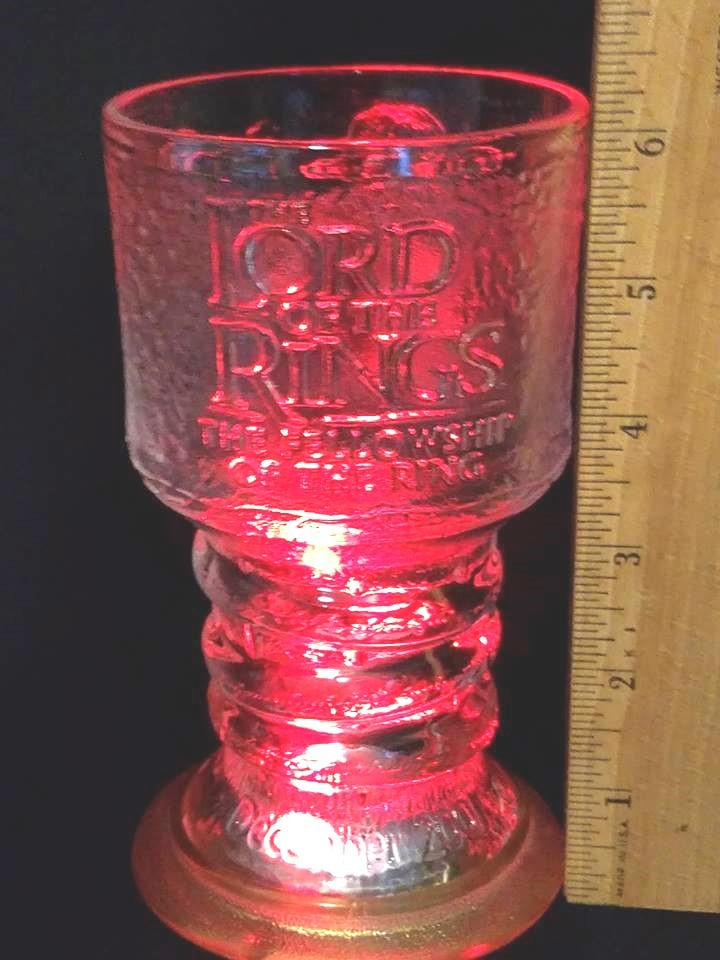 Lord of the Rings Frodo Lighted Glass Burger King December 2001