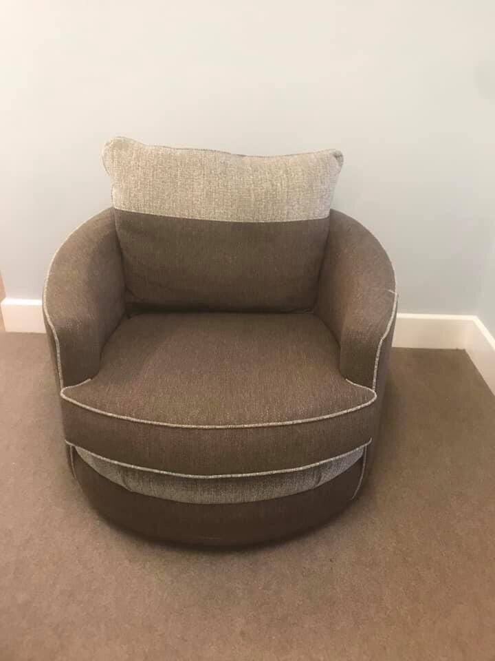 Brand New Furniture Village Swivel Cuddle Chair in Kingsnorth, Kent