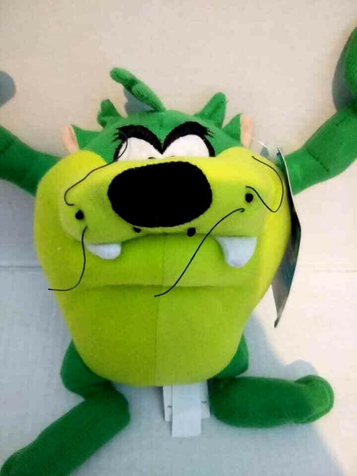 Sugarloaf LOONEY TUNES Solid Green Taz Tasmanian Devil Plush VERY RARE