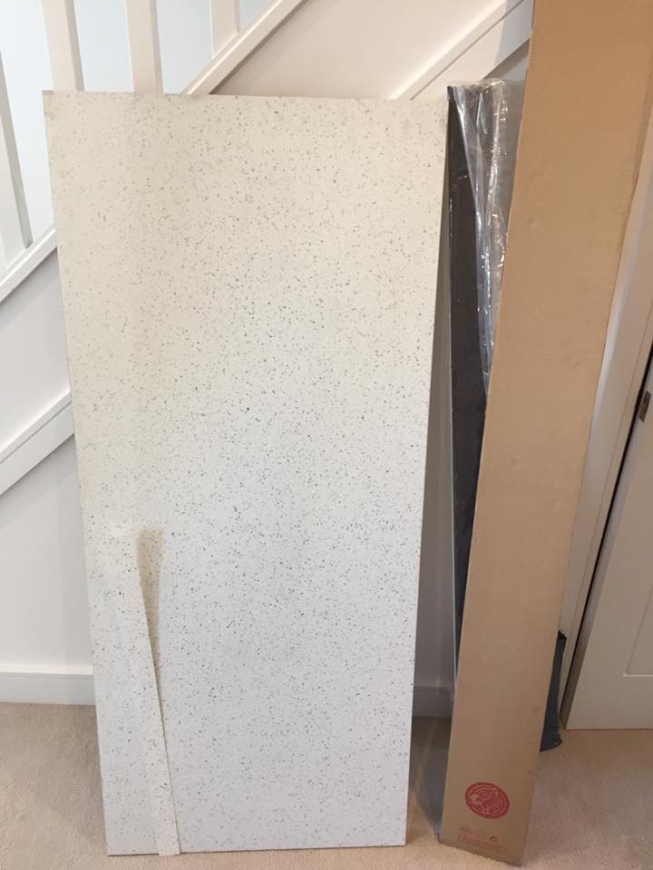 Howdens White Mirror Chip Worktop & Upstand in Exmouth, Devon Gumtree