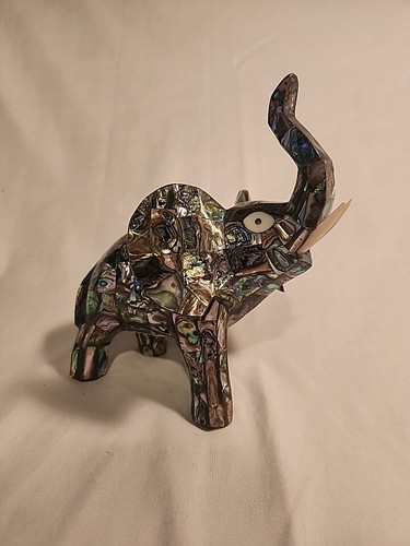 【elephant.m】ガラスナギット 各種 Abalone Shell And Mother Of Pearl Elephant Statue | eBay