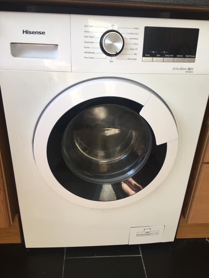 Hisense Washing machine warranty until feb2021 in Aberdare, Rhondda