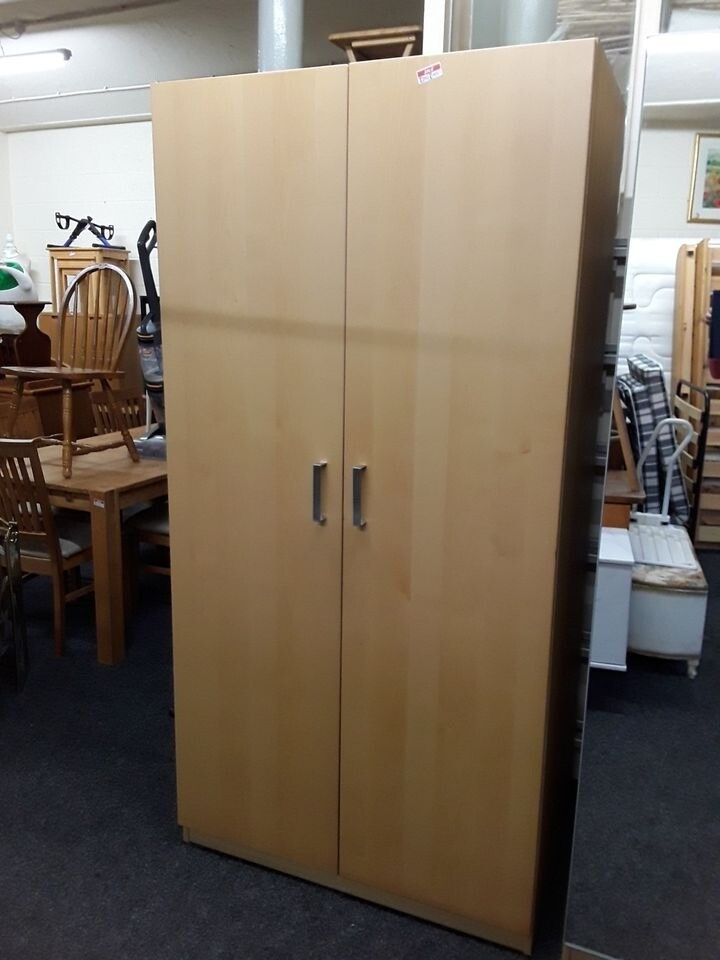 Large wood IKEA Pax wardrobe Copley Mill Low Cost Moves 2nd Hand Furniture STALYBRIDGE SK15 3DN