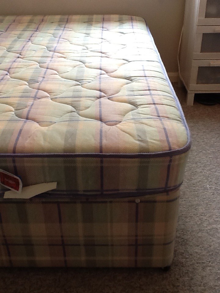 Small double bed and mattress (4ft) with 4 storage drawers in Dawlish