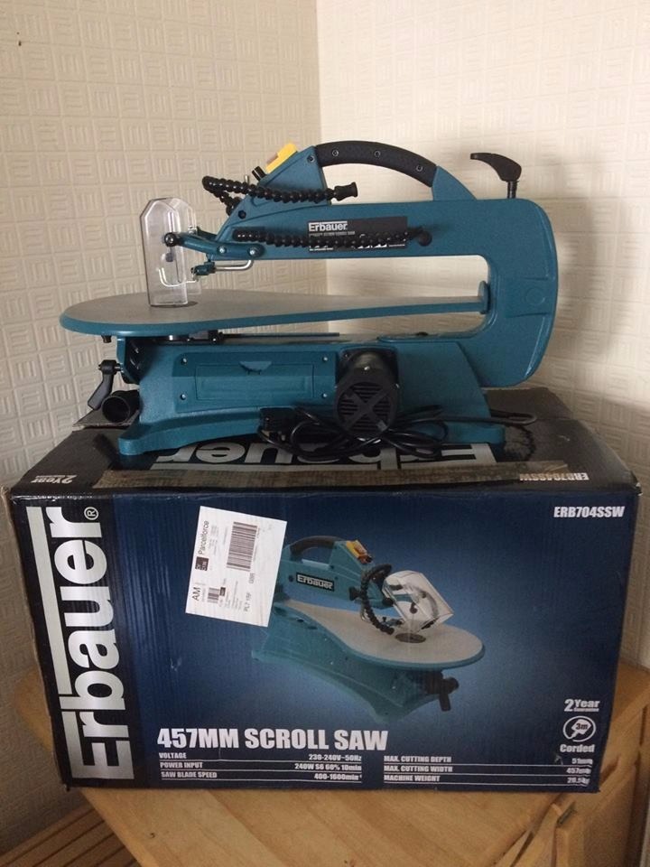 Brand New ERBAUER ERB704SSW 457MM SCROLL SAW 240V in Plymouth, Devon