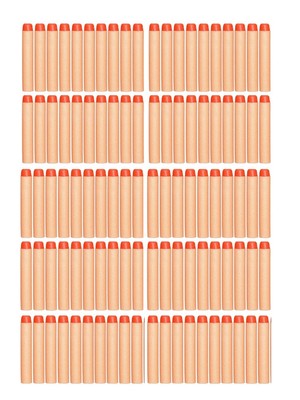 Smart Toys 100 ORANGE Foam Darts Refill Pack - Foam bullets - Nerf Compatible