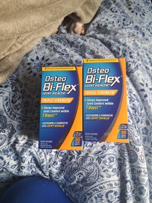2x Osteo Bi-Flex Joint Health Triple Strength - 80 Coated Tablets - Exp. 8/25