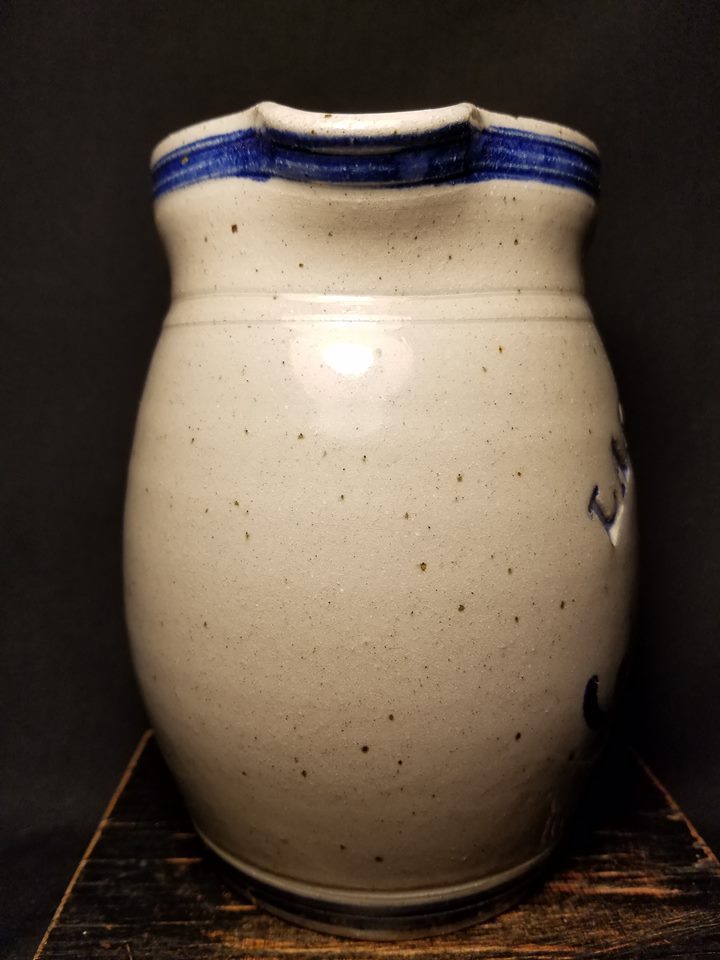 Pitcher Cream Milk Juice Stoneware Handmade Lakewood Est 1889 Signed