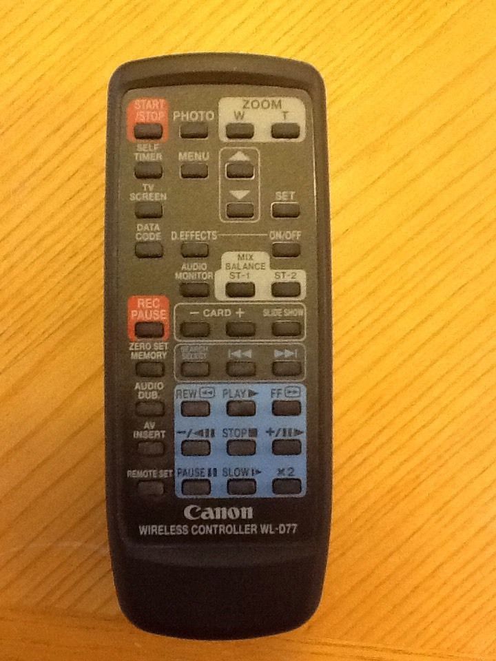 Canon Remote and Shutter Release For Camcorder