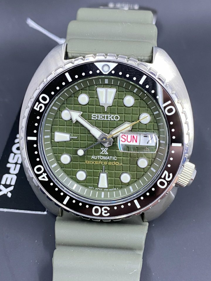 Pre-owned Seiko Automatic Prospex King Turtle Divers Watch Srpe05 (fedex 2 Day Ship)