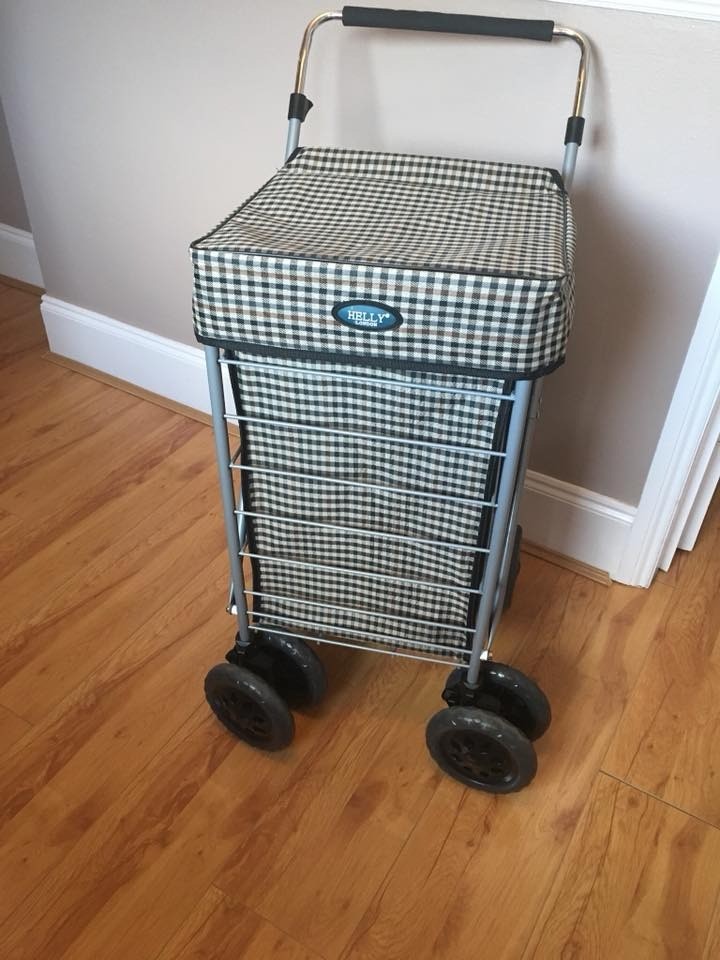 Helly Shopping Trolley With Lockable Swivel Wheels. attractive