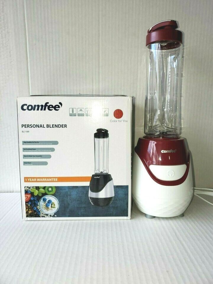 COMFEE PERSONAL PORTABLE BLENDER WITH 1 20Z BPA - RED