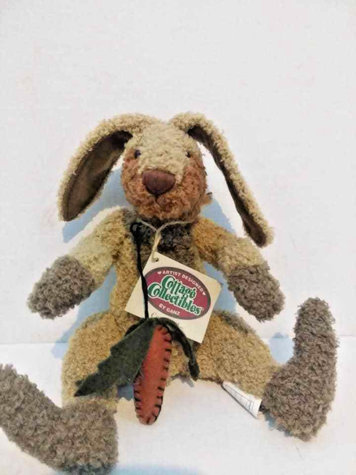 1998 Ganz Country Bunny Plush COTTONTAIL Rabbit Cottage Collectibles