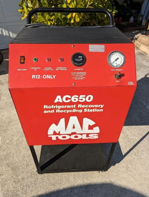 MAC Tools AC650 Refrigerant Recovery and Recycling Station ONLY 18 HOURS!