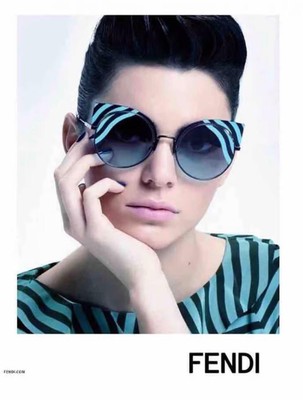FENDI FENDI 0215S-0KCEQ (NO CASE) BLUE/GREEN SUNGLASSES