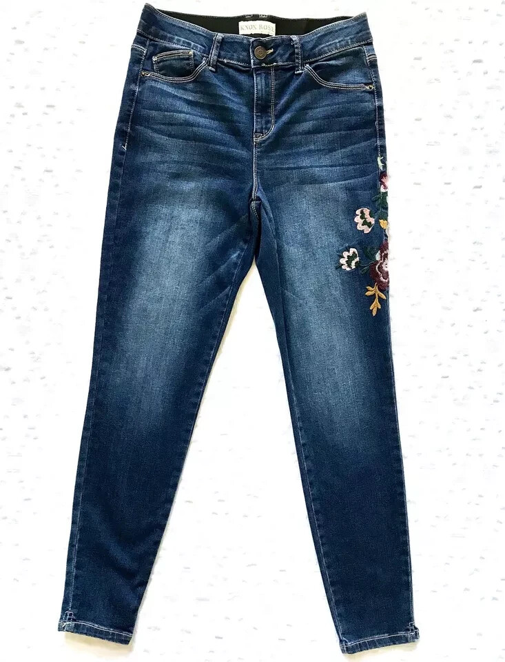 スカート EMBROIDERY FLOWER DENIM CULOTTES BLUE 6ae540c195ef80e54d1ad539f24d5e