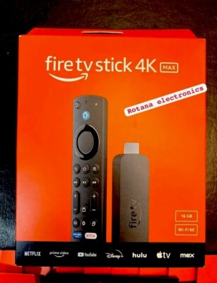 2023 AMAZON Fire TV Stick 4K MAX, 2.0 GHz, Wi-Fi 6E, 16GB,streaming device New*