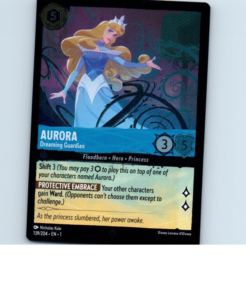 その他 Disney Lorcana Aurora (213/204) Aurora Dreaming Guardian Lorcana Japanese Enchanted 213/204