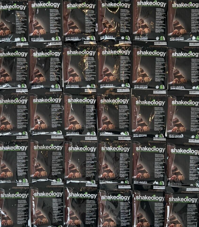 Shakeology Whey Based Chocolate 100 Single Serve Packets - Read Description