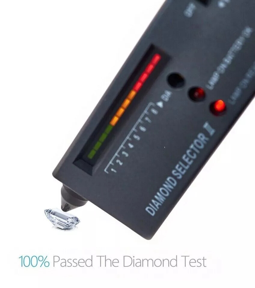 GRA Certified Loose Moissanite Emerald Cut Stones D VVS1 All Sizes